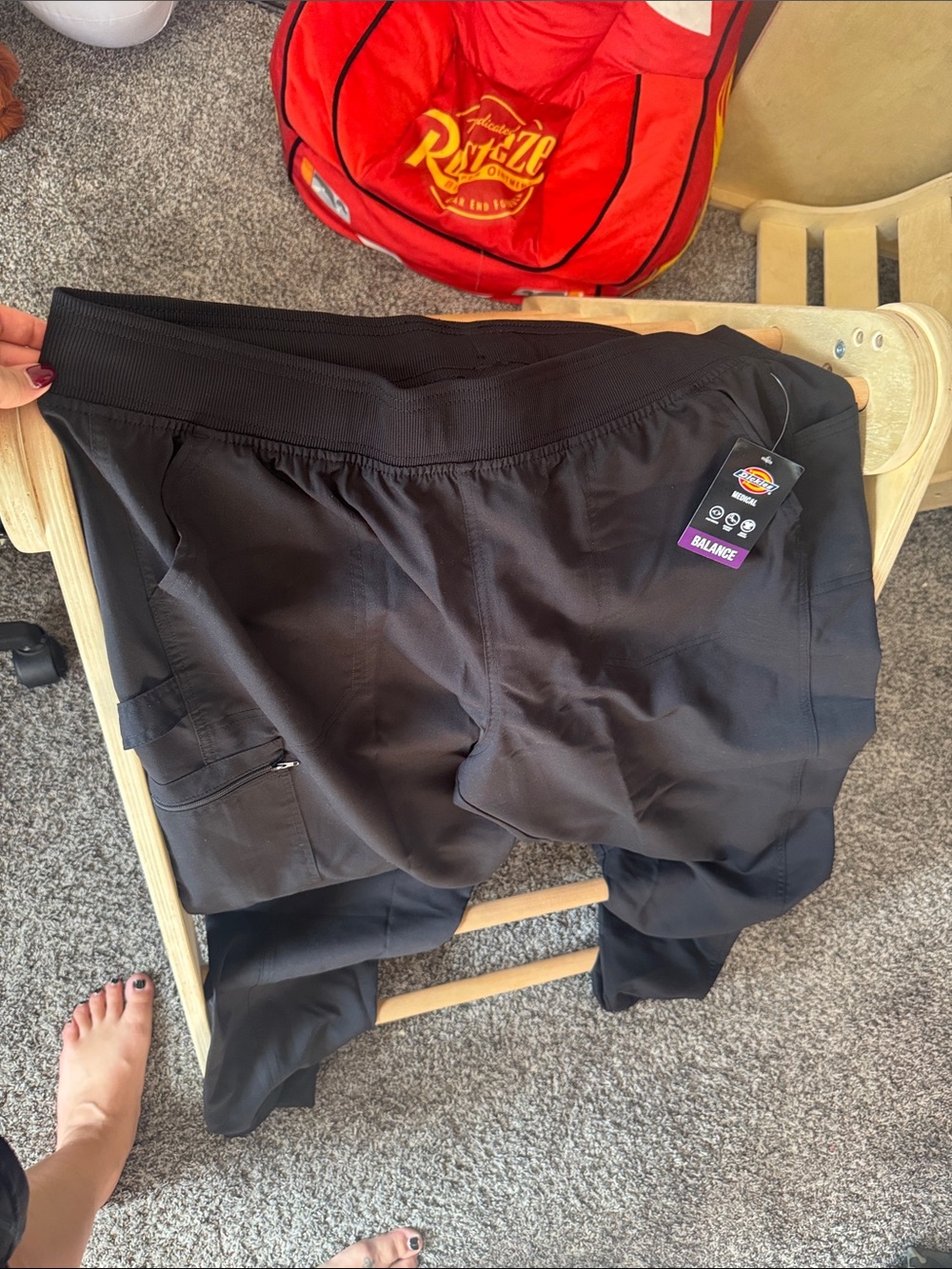 Dickies Black Kids Cargo Jogger Pants with Elastic Waist